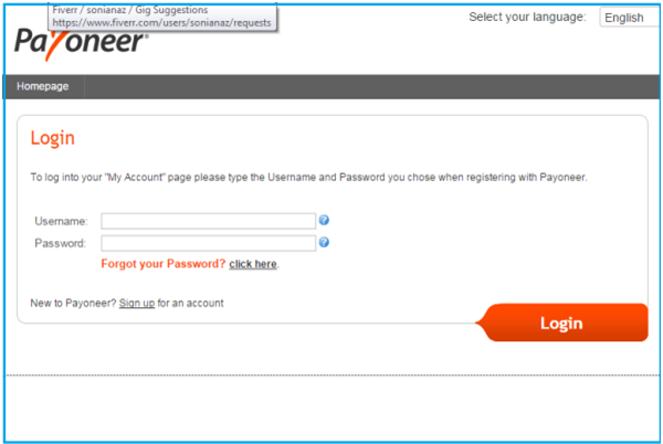 How to Create a Payoneer Account and Get Paid From Fiverr 11 2026 payoneer-login