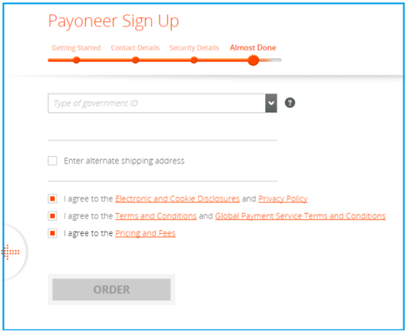 How to Create a Payoneer Account and Get Paid From Fiverr 9 2026 payoneer-signup-form3