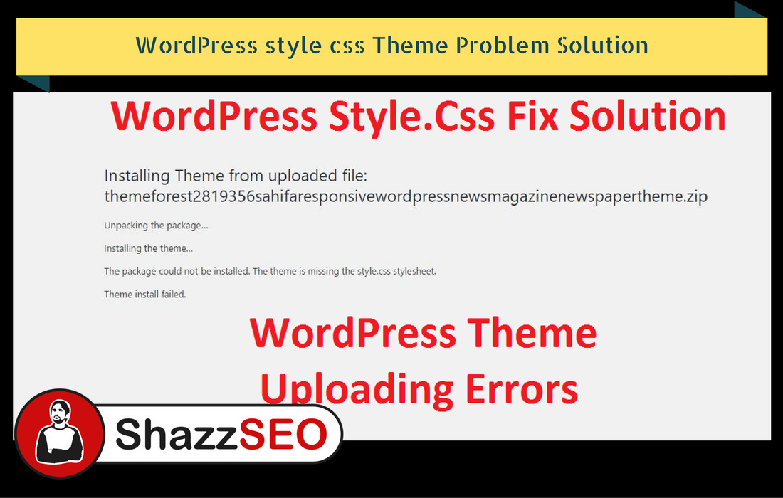 WordPress style css Theme Problem Solution in 2023