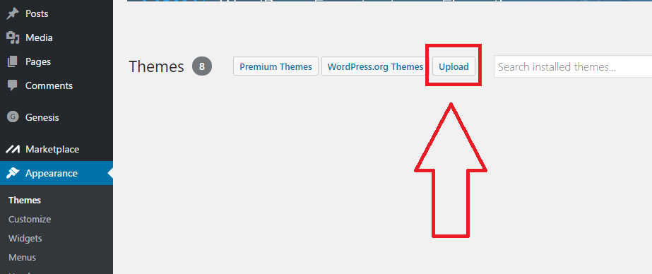 upload-wordpress-theme