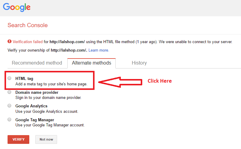 How to Submit a Website to Google and Check Indexing 14 2026 Website Ownership Verification alternative methods HTML TAG