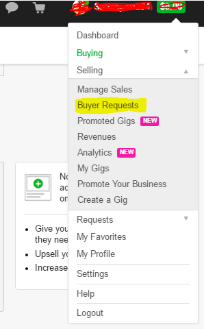 Fiverr Buyer Request