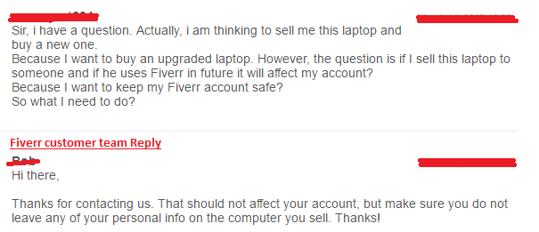 Fiverr users can Sell their Laptop or Mobile Without losing Account. How? 4 2026 Fiverr about Selling Laptop