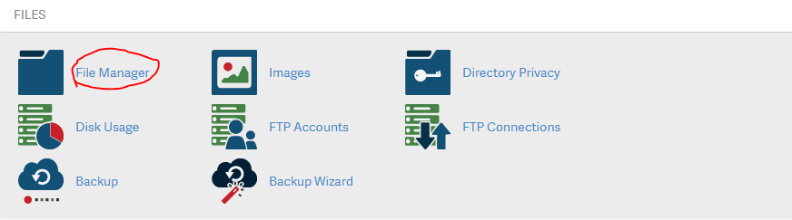 Click on File Manager