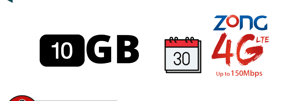 Zong Data Share 3G / 4G Package (10GB) Offer 2023