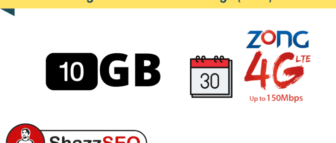 Zong Data Share 4G Package (10GB)