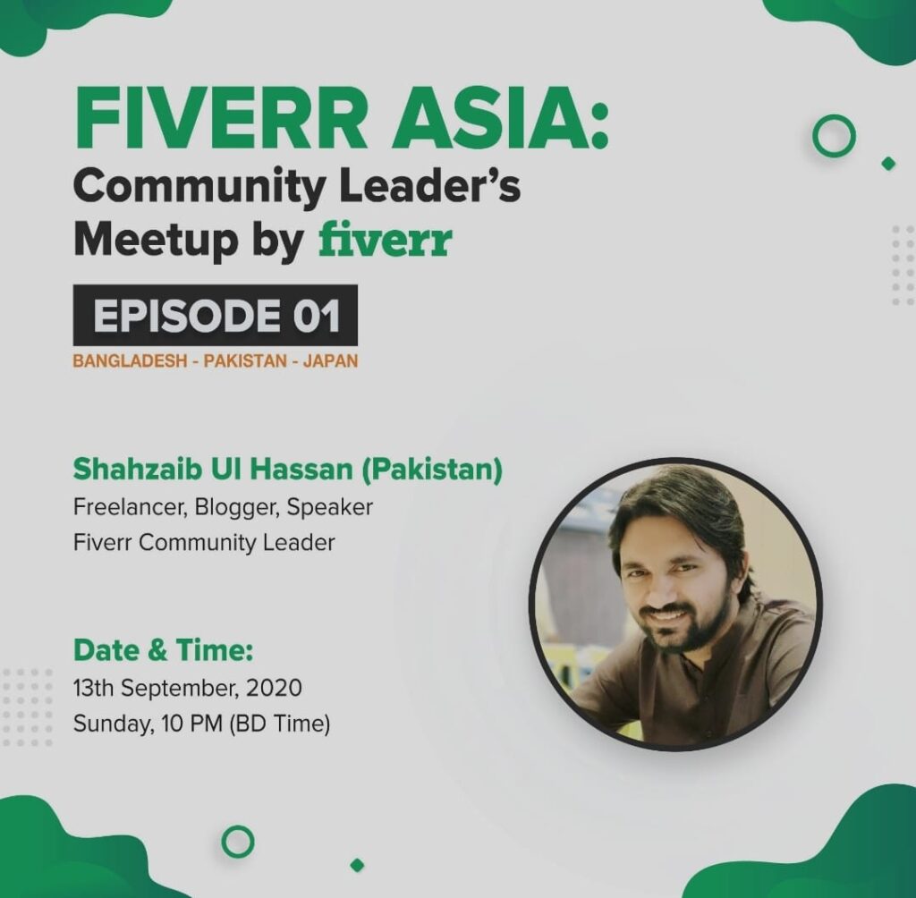 Fiverr Asia event Shahzaib 2023