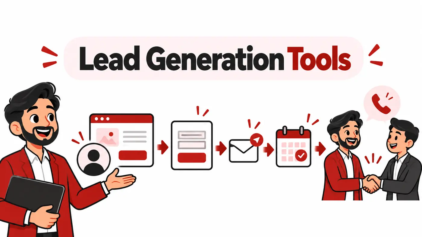 Cartoon lead generation workflow for Pakistani digital agencies